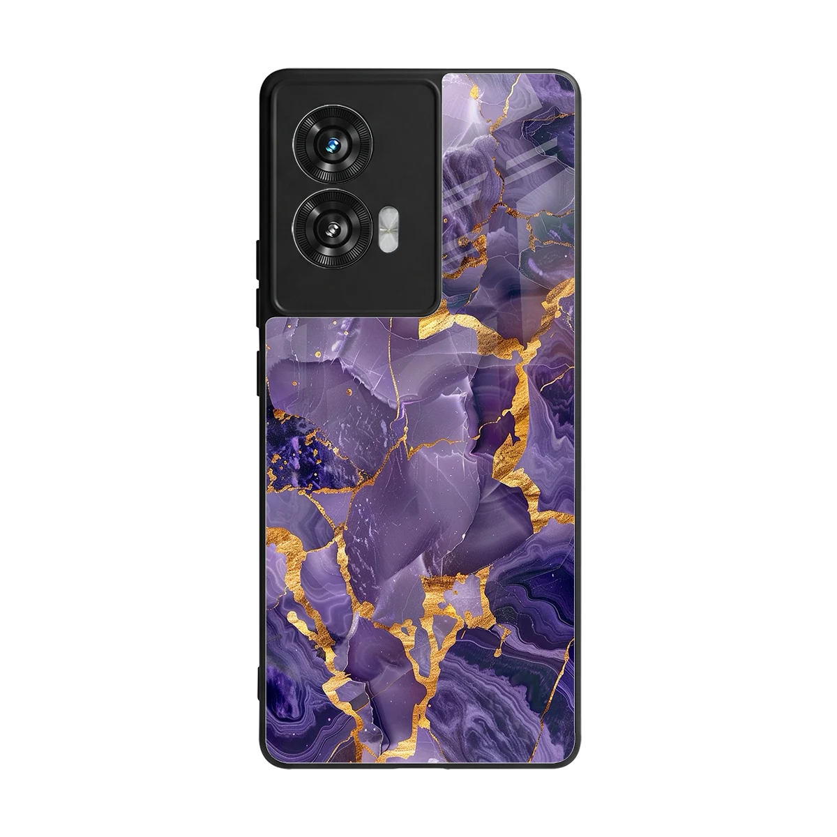 Royal Amethyst back phone cover | glass case for motorola edge 50 fusion