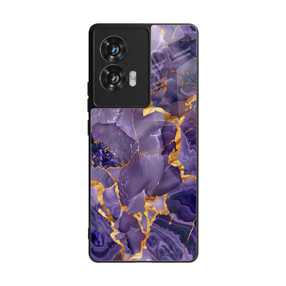 Royal Amethyst back phone cover | glass case for motorola edge 50 fusion