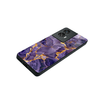 Royal Amethyst stylish phone case for motorola edge 50 fusion | glossy glass and slim fit