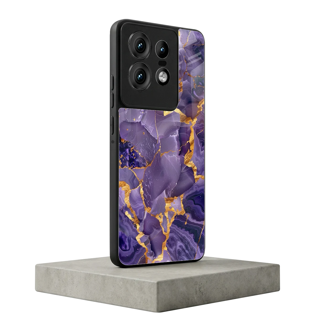 Royal Amethyst motorola edge 50 pro mobile cover | shockproof glass phone case