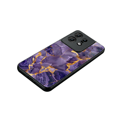 Royal Amethyst stylish phone case for motorola edge 50 pro | glossy glass and slim fit