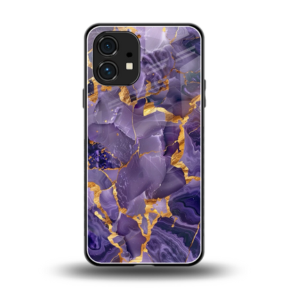 Royal Amethyst back phone cover | glass case for nothing phone 1