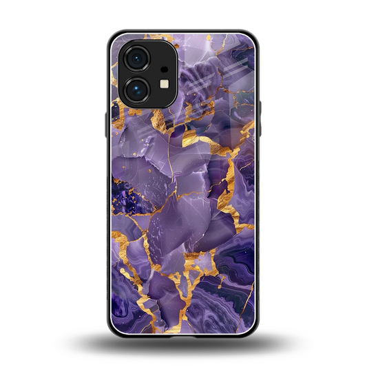 Royal Amethyst back phone cover | glass case for nothing phone 1