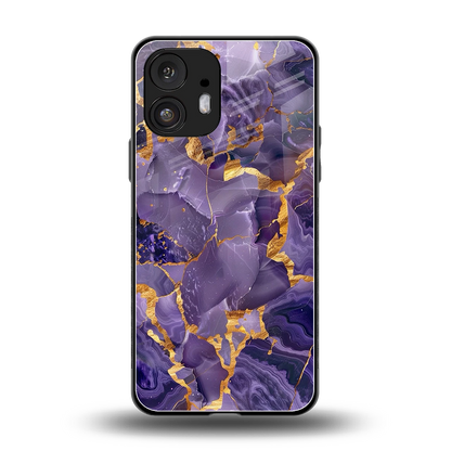 Royal Amethyst back phone cover | glass case for nothing phone 2