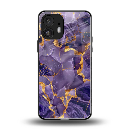 Royal Amethyst back phone cover | glass case for nothing phone 2