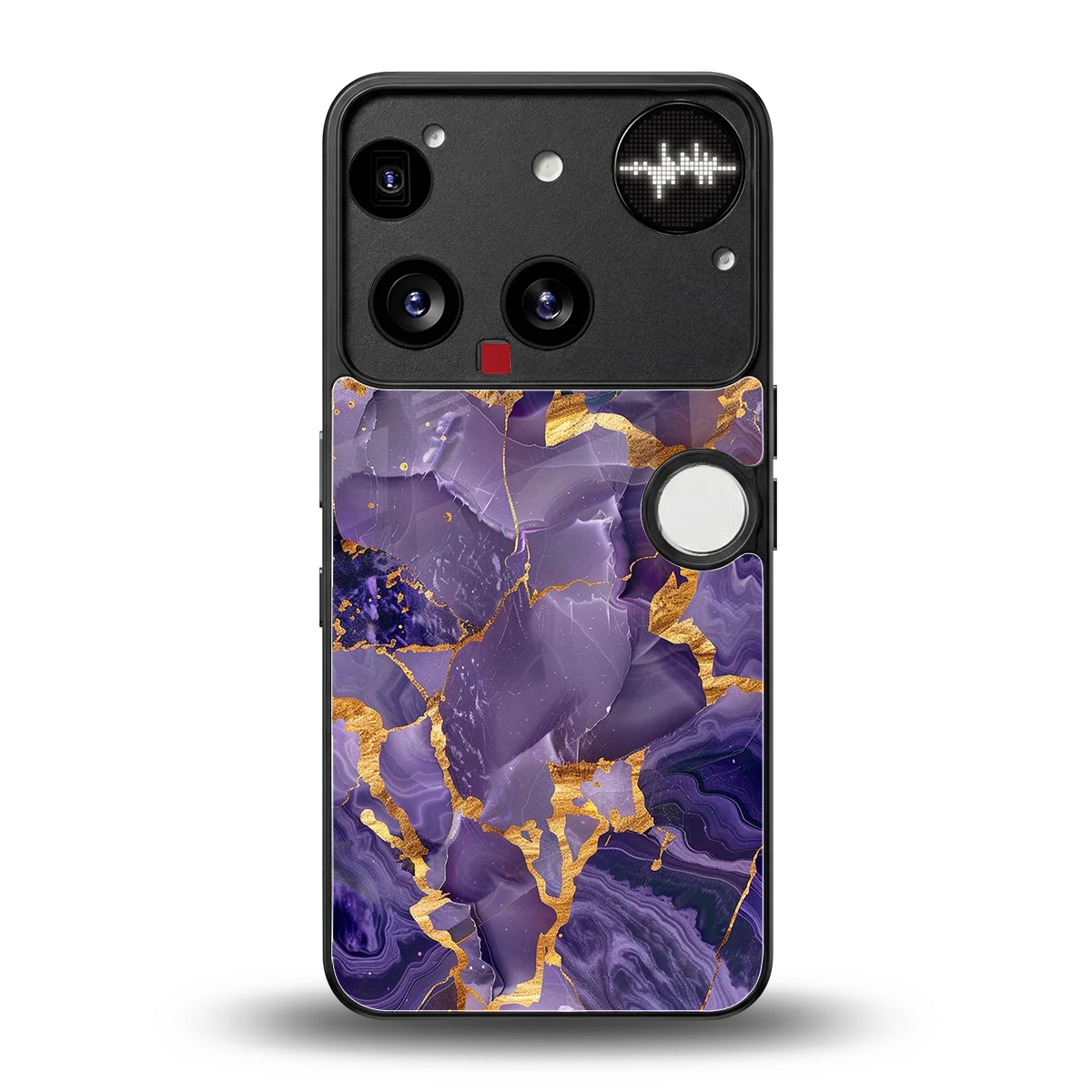 Royal Amethyst back phone cover | glass case for nothing phone 3