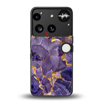 Royal Amethyst back phone cover | glass case for nothing phone 3
