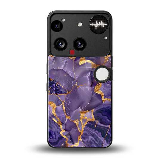 Royal Amethyst back phone cover | glass case for nothing phone 3