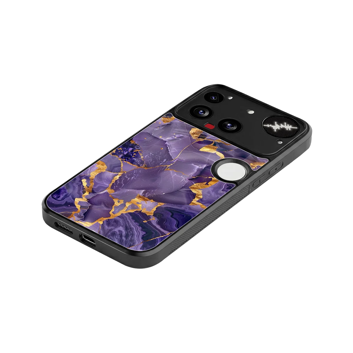 Royal Amethyst stylish phone case for nothing phone 3 | glossy glass and slim fit