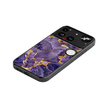Royal Amethyst stylish phone case for nothing phone 3 | glossy glass and slim fit