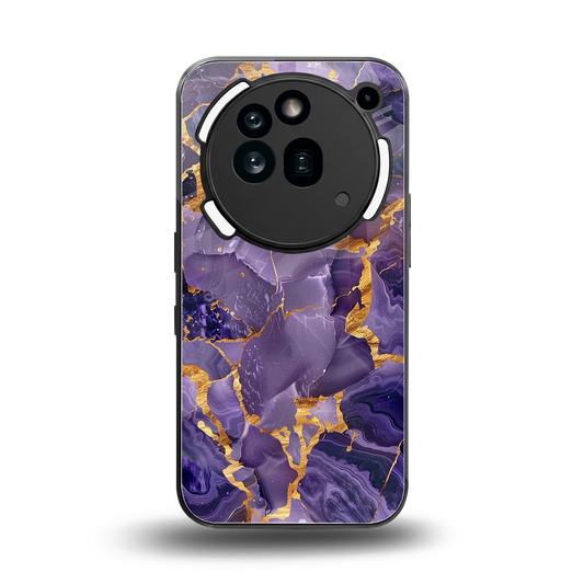 Royal Amethyst back phone cover | glass case for nothing phone 3a pro