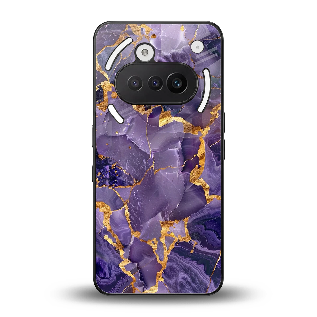 Royal Amethyst back phone cover | glass case for nothing phone 3a