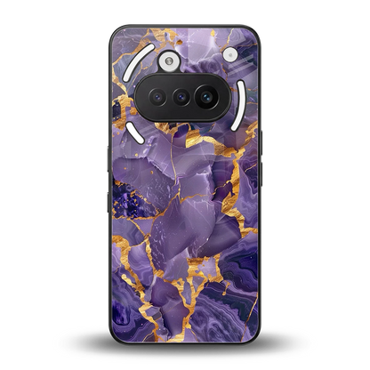 Royal Amethyst back phone cover | glass case for nothing phone 3a
