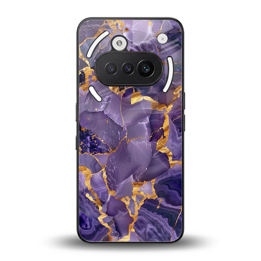 Royal Amethyst back phone cover | glass case for nothing phone 3a