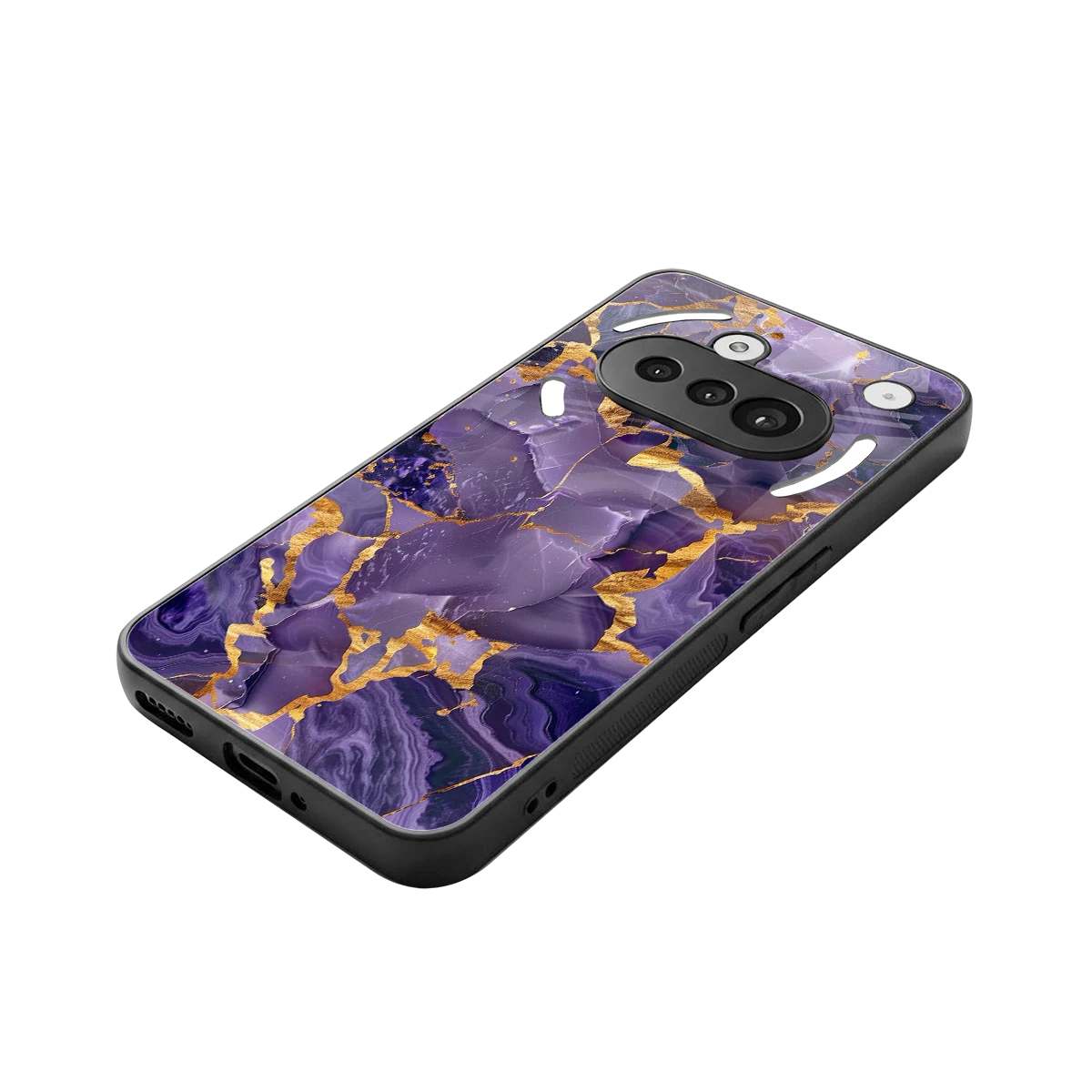 Royal Amethyst stylish phone case for nothing phone 3a | glossy glass and slim fit
