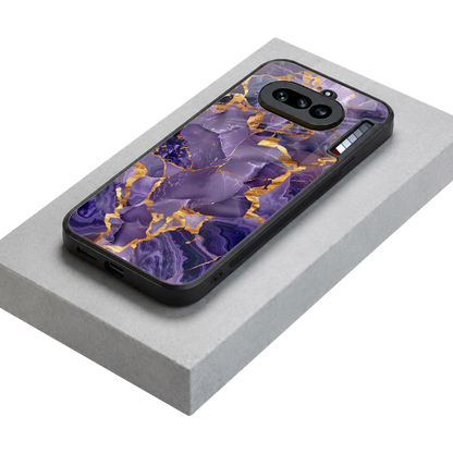 Royal Amethyst stylish phone case for nothing phone 4a | glossy glass and slim fit