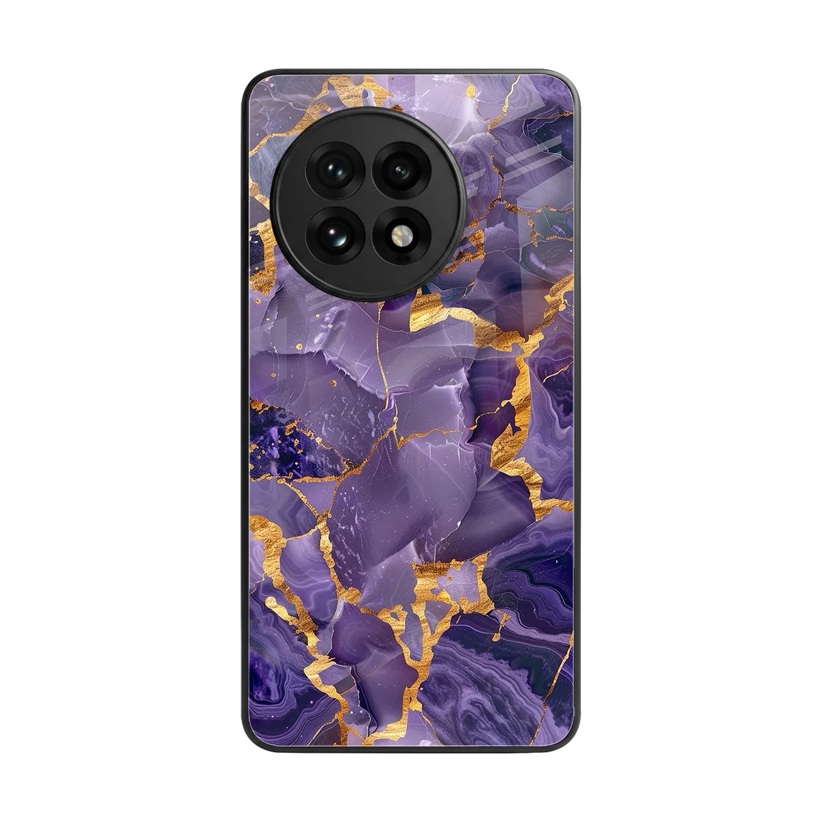 Royal Amethyst back phone cover | glass case for oneplus 13r