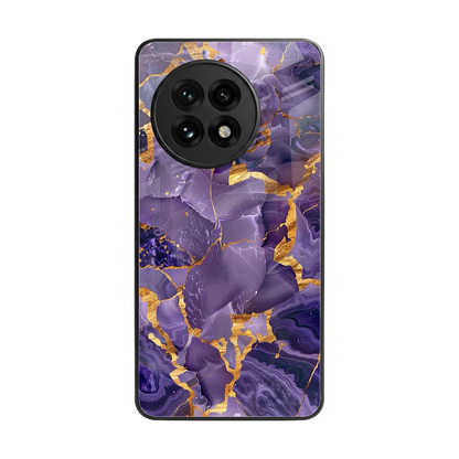 Royal Amethyst back phone cover | glass case for oneplus 13r