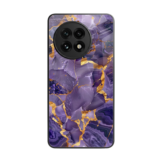 Royal Amethyst back phone cover | glass case for oneplus 13r