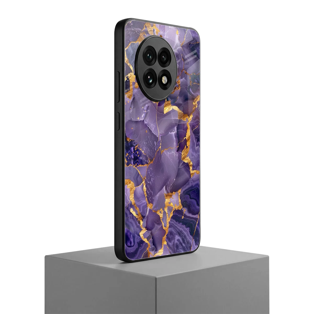 Royal Amethyst oneplus 13r mobile cover | shockproof glass phone case