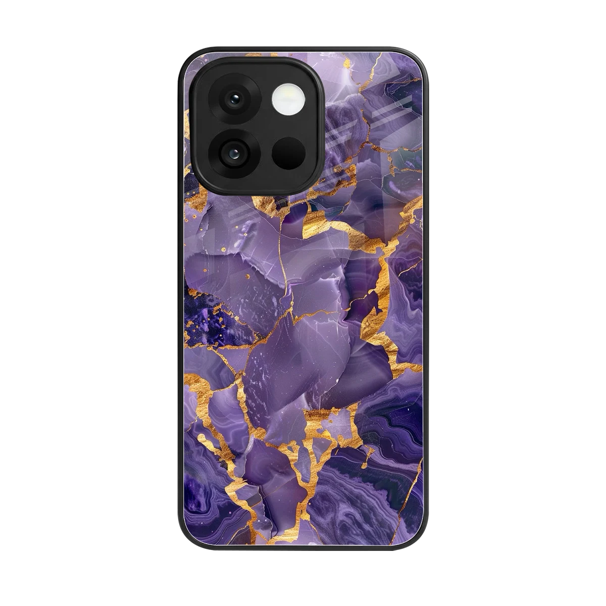 Royal Amethyst back phone cover | glass case for oneplus 13s