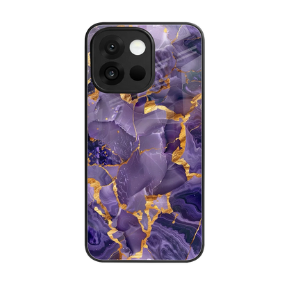 Royal Amethyst back phone cover | glass case for oneplus 13s
