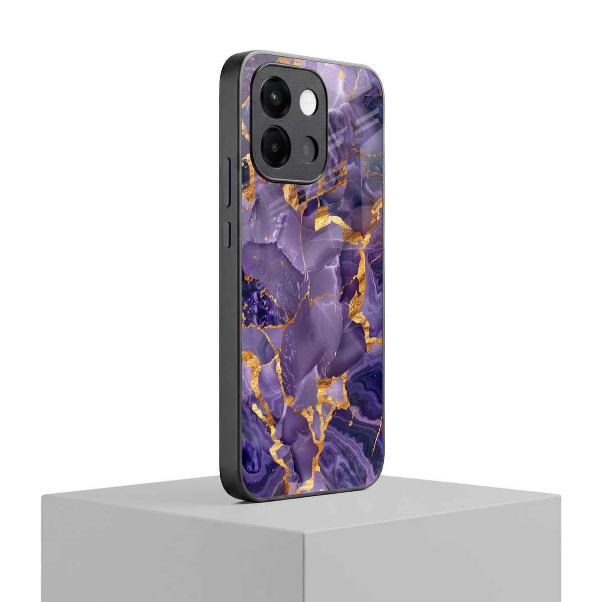 Royal Amethyst oneplus 13s mobile cover | shockproof glass phone case
