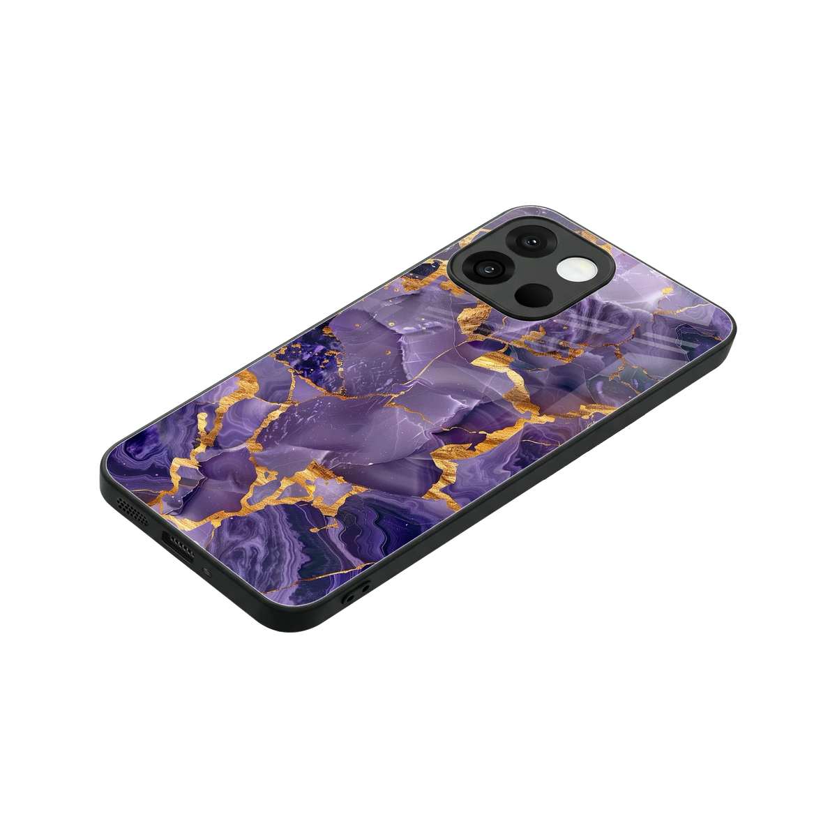 Royal Amethyst stylish phone case for oneplus 13s | glossy glass and slim fit