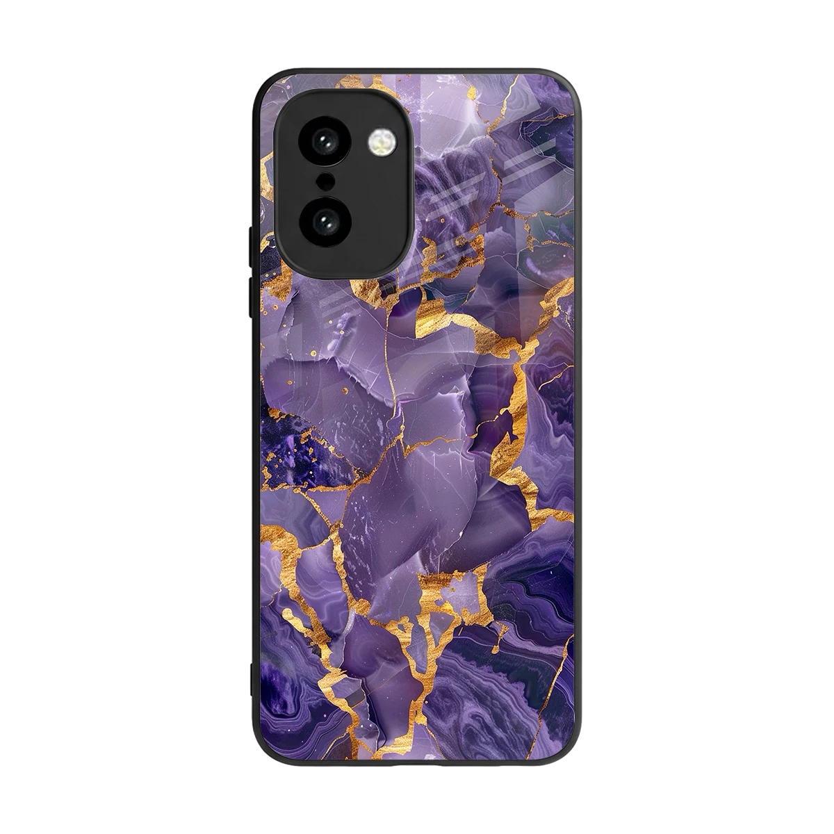 Royal Amethyst back phone cover | glass case for oneplus 15r