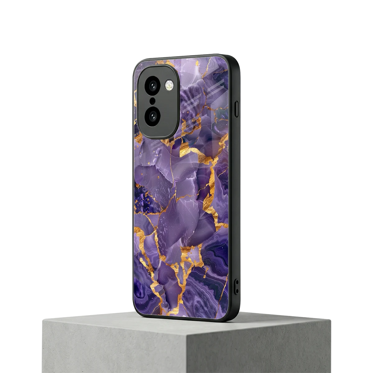 Royal Amethyst oneplus 15r mobile cover | shockproof glass phone case