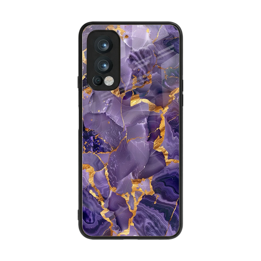 Royal Amethyst back phone cover | glass case for oneplus nord 2
