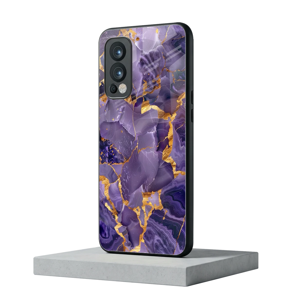 Royal Amethyst oneplus nord 2 mobile cover | shockproof glass phone case