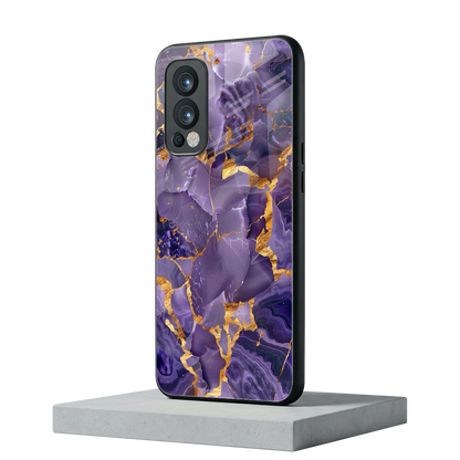 Royal Amethyst oneplus nord 2 mobile cover | shockproof glass phone case