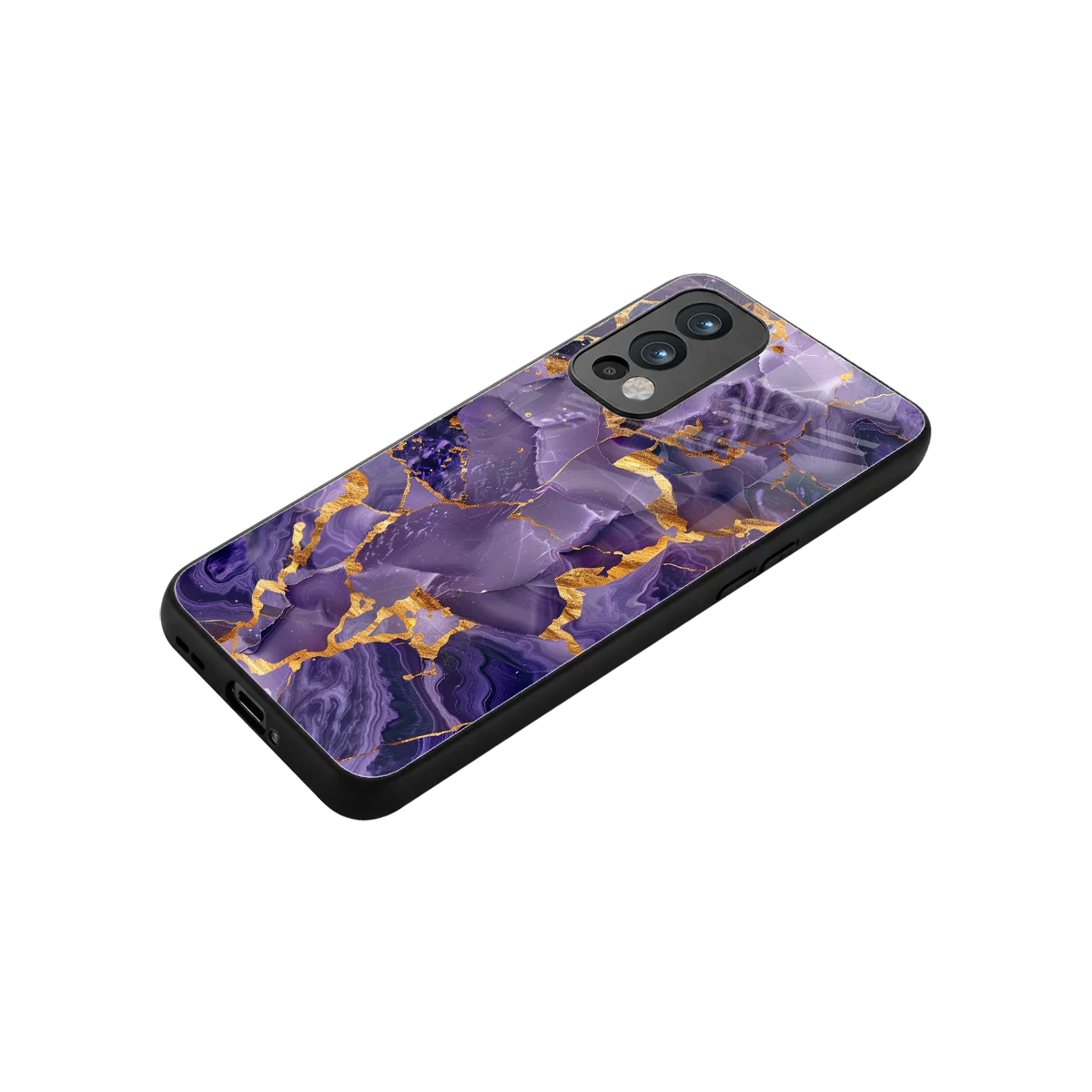 Royal Amethyst stylish phone case for oneplus nord 2 | glossy glass and slim fit