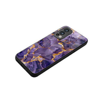 Royal Amethyst stylish phone case for oneplus nord 2 | glossy glass and slim fit