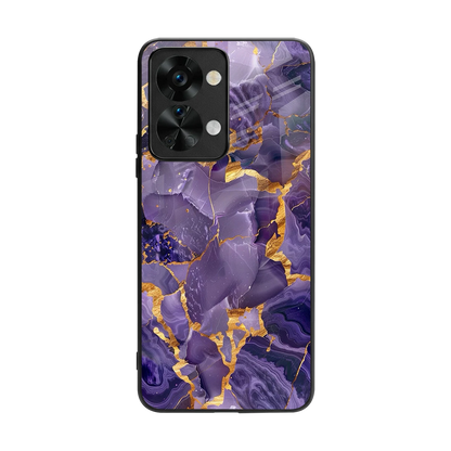 Royal Amethyst back phone cover | glass case for oneplus nord 2t