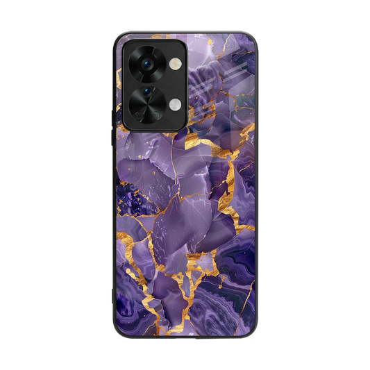Royal Amethyst back phone cover | glass case for oneplus nord 2t