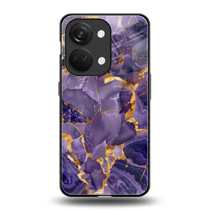 Royal Amethyst back phone cover | glass case for oneplus nord 3