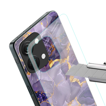 Royal Amethyst stylish phone case for oneplus nord 3 | glossy glass and slim fit
