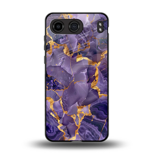 Royal Amethyst back phone cover | glass case for oneplus nord 4