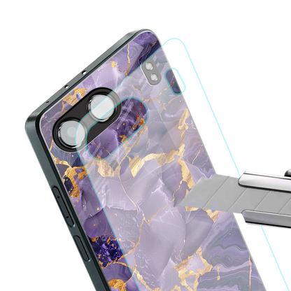 Royal Amethyst stylish phone case for oneplus nord 4 | glossy glass and slim fit