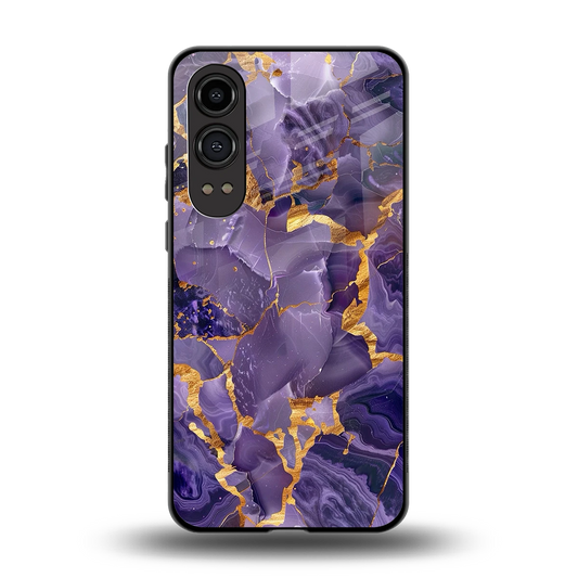 Royal Amethyst back phone cover | glass case for oneplus nord ce 4 lite
