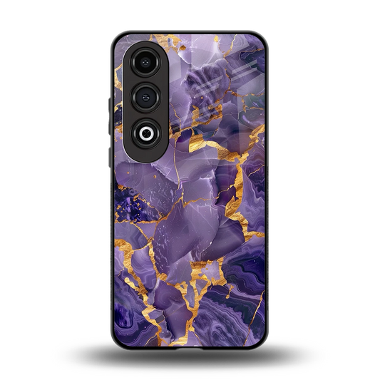 Royal Amethyst back phone cover | glass case for oneplus nord ce 4