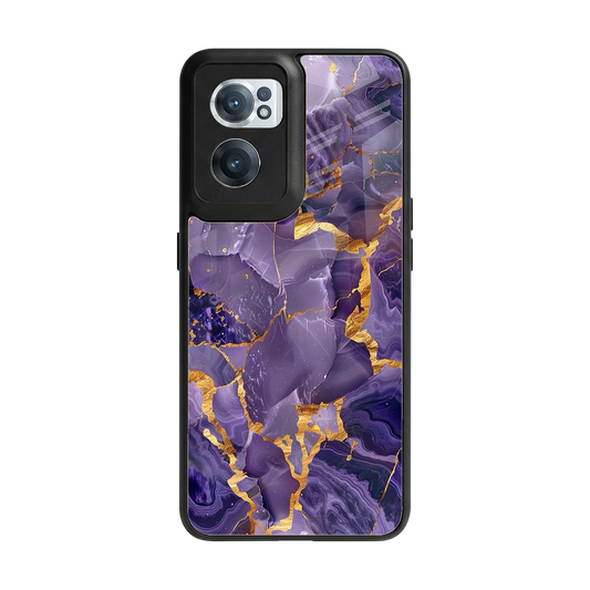 Royal Amethyst back phone cover | glass case for oneplus nord ce 2
