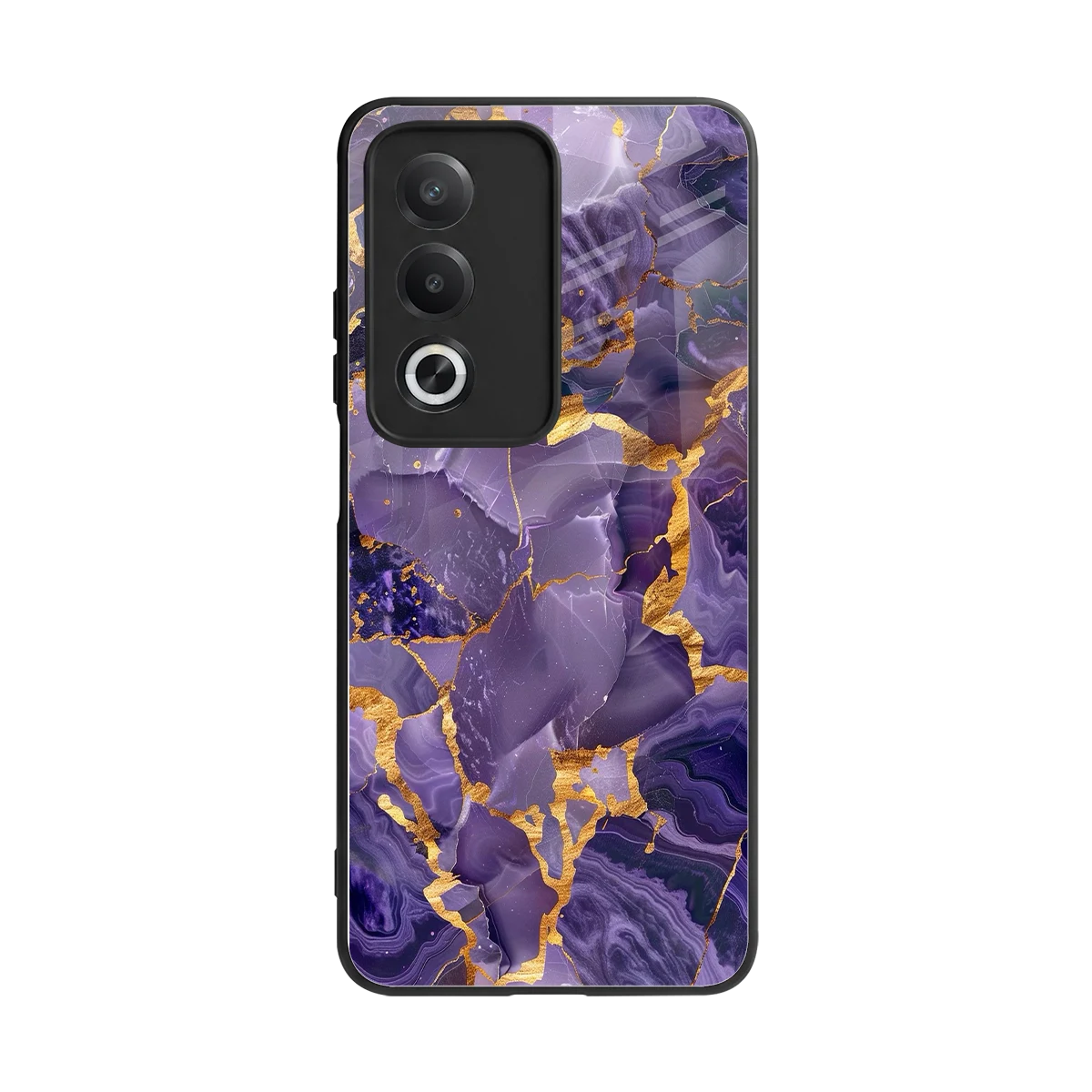 Royal Amethyst back phone cover | glass case for oppo a3 pro