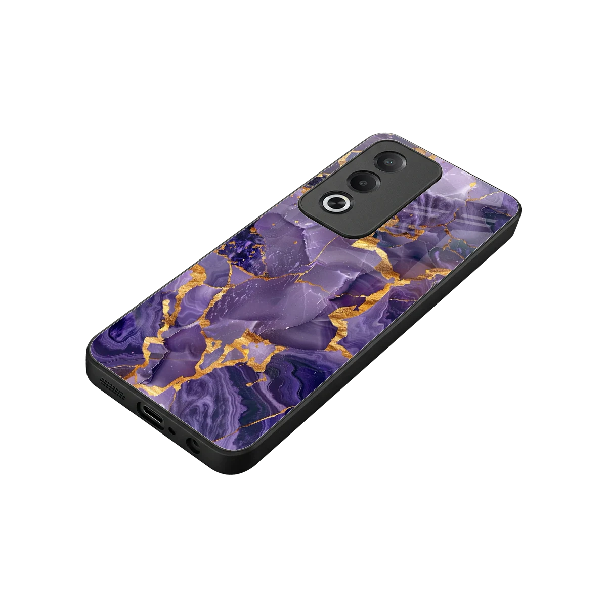 Royal Amethyst stylish phone case for oppo a3 pro | glossy glass and slim fit