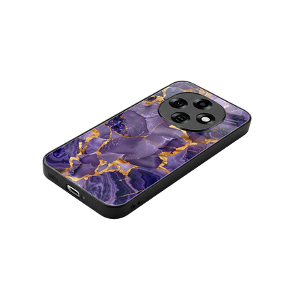 Royal Amethyst stylish phone case for oppo f31 pro 5g | glossy glass and slim fit