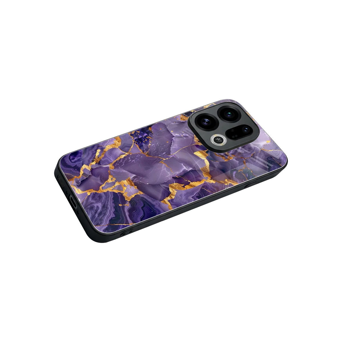 Royal Amethyst stylish phone case for oppo find x9 | glossy glass and slim fit