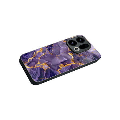 Royal Amethyst stylish phone case for oppo find x9 | glossy glass and slim fit