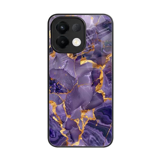 Royal Amethyst back phone cover | glass case for oppo k13 5g